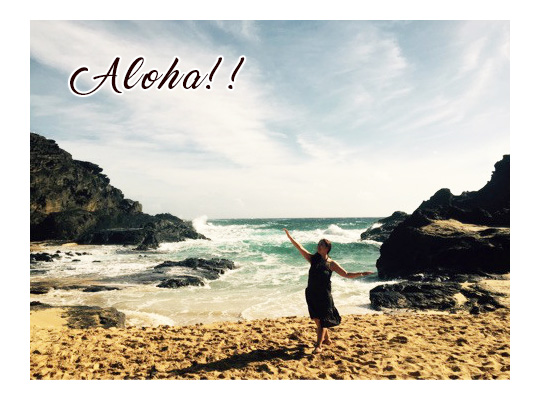 Hawaii ビーチ 浜辺で踊る谷本より子