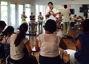 ウクレレ入門クラスの様子